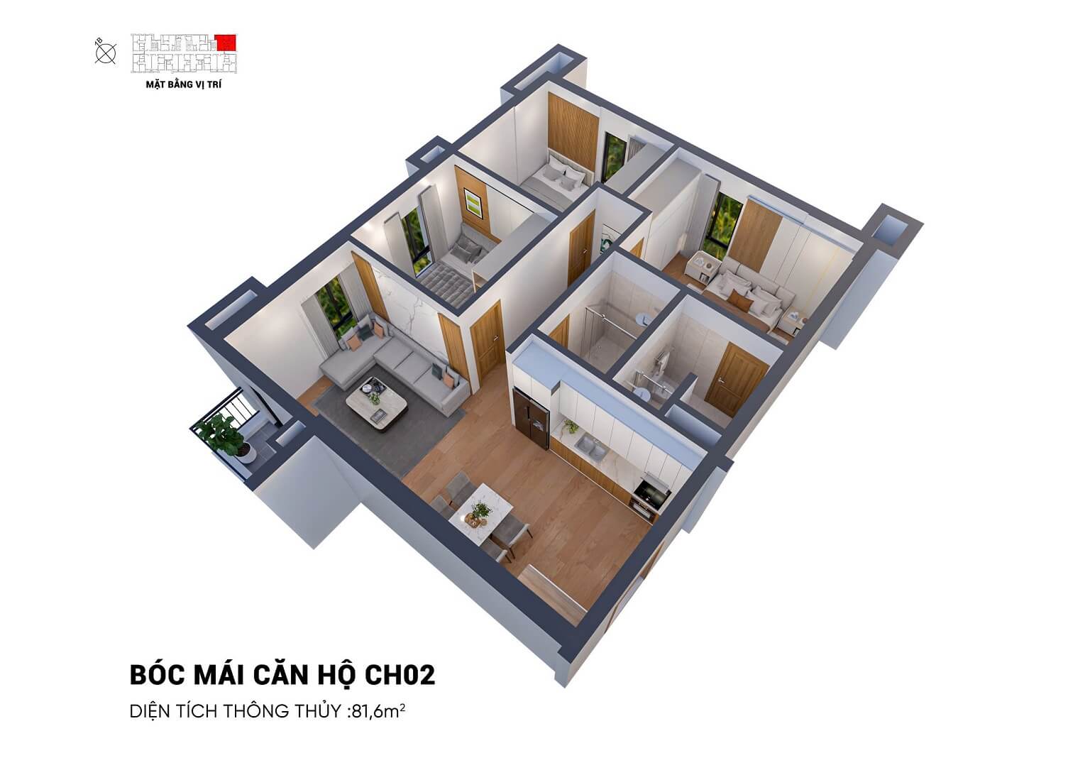 thiết kế căn hộ thiên ân central bắc giang