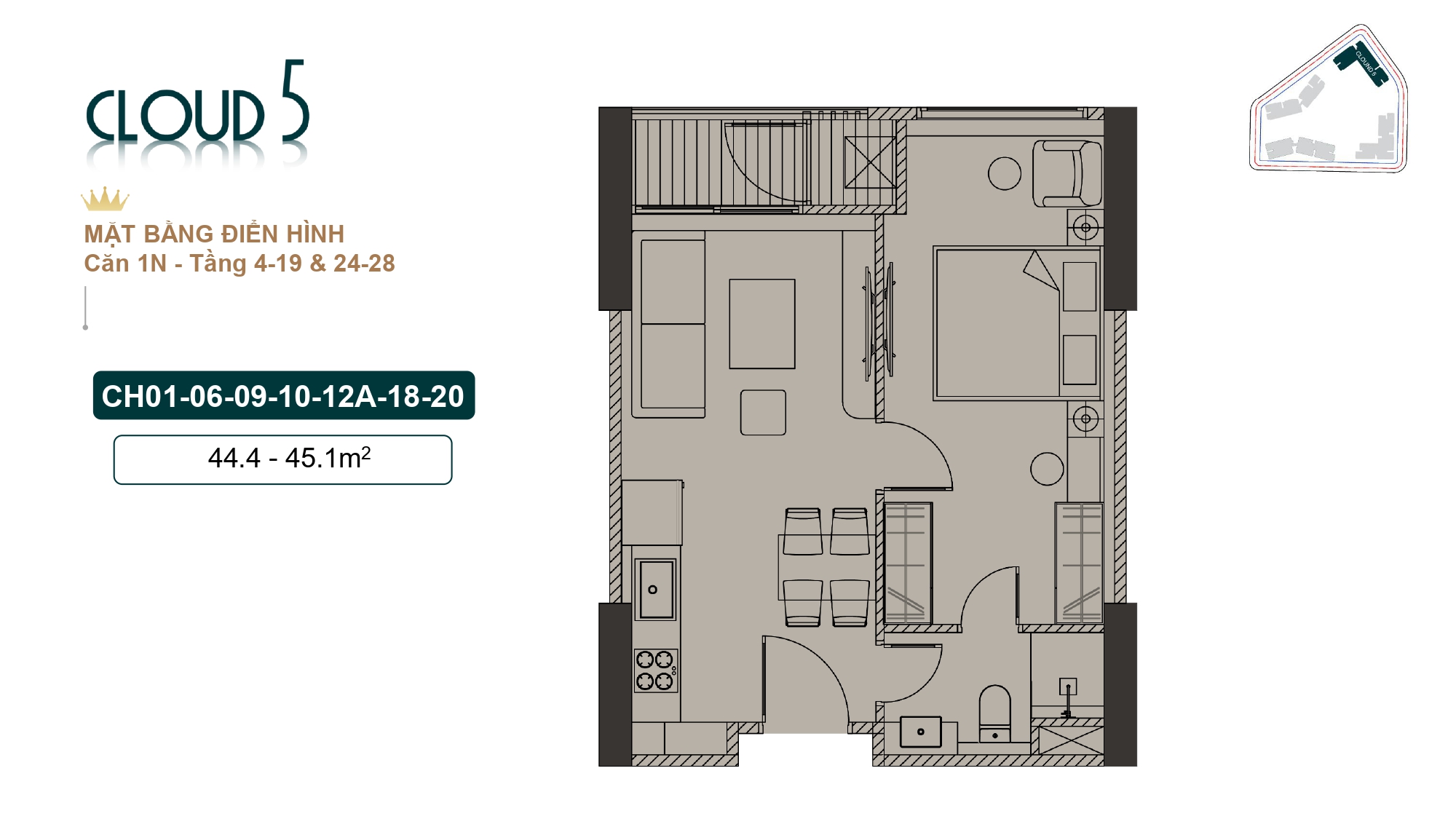 thiết kế căn hộ royal mansion bắc ninh