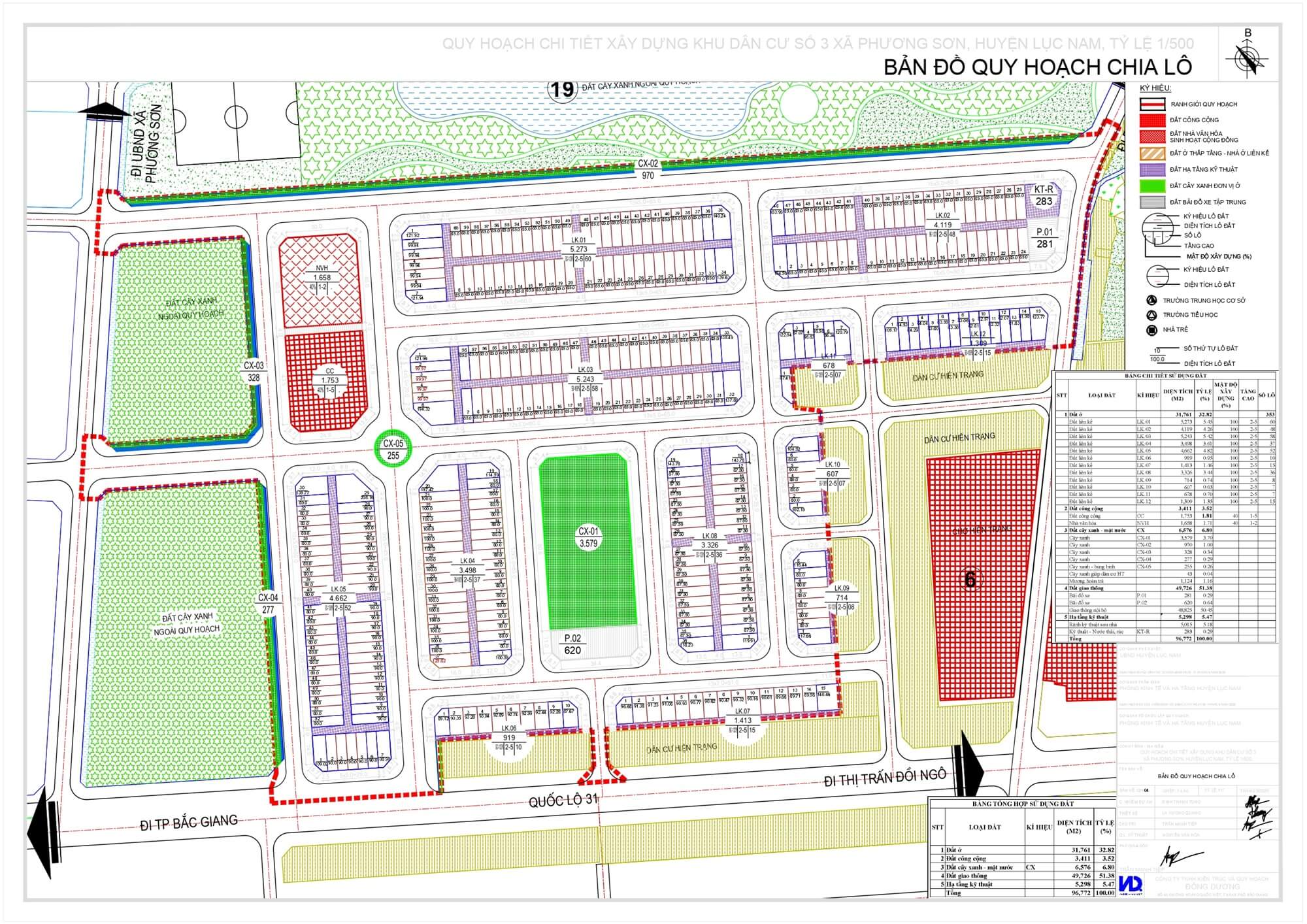 mặt bằng dự án phương sơn diamond bắc giang bắc ninh
